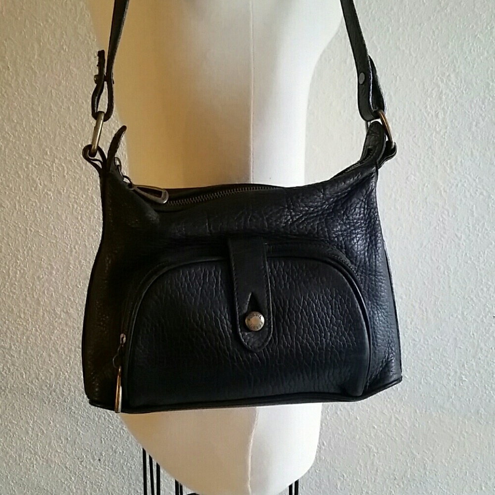 Vintage Fossil Leather Black Purse - Picture 2 of 8